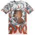 Georgia Peach 3s T Shirt Match BER Burn Fear 3D All-Over Print - NastyJamz