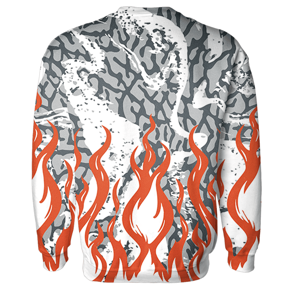 Georgia Peach 3s Sweatshirt Match BER Burn Fear 3D All-Over Print - NastyJamz