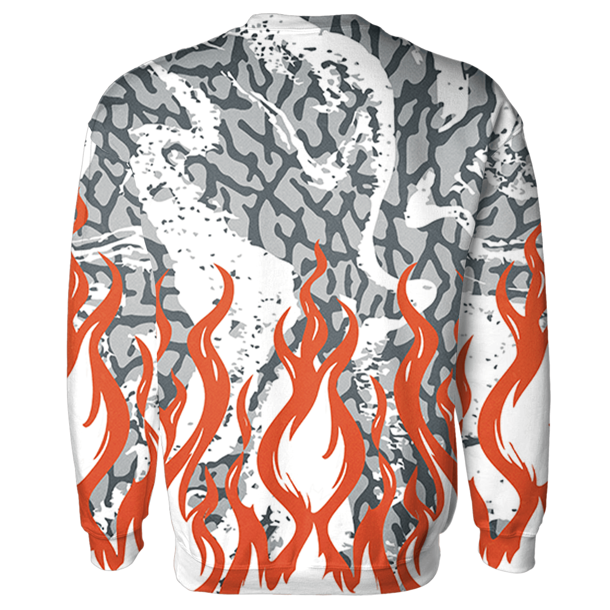 Georgia Peach 3s Sweatshirt Match BER Burn Fear 3D All-Over Print - NastyJamz