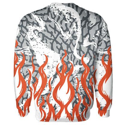Georgia Peach 3s Sweatshirt Match BER Burn Fear 3D All-Over Print - NastyJamz