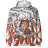 Georgia Peach 3s Hoodie Match BER Burn Fear 3D All-Over Print - NastyJamz