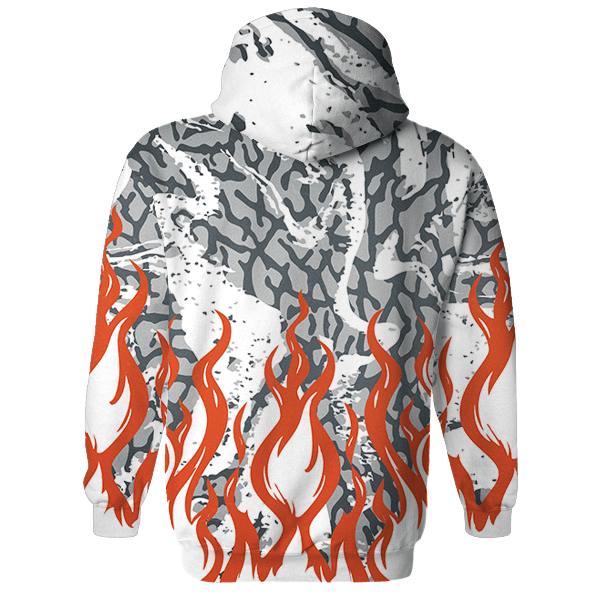 Georgia Peach 3s Hoodie Match BER Burn Fear 3D All-Over Print - NastyJamz