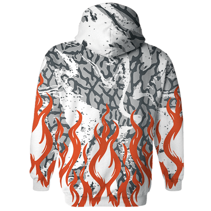 Georgia Peach 3s Hoodie Match BER Burn Fear 3D All-Over Print - NastyJamz