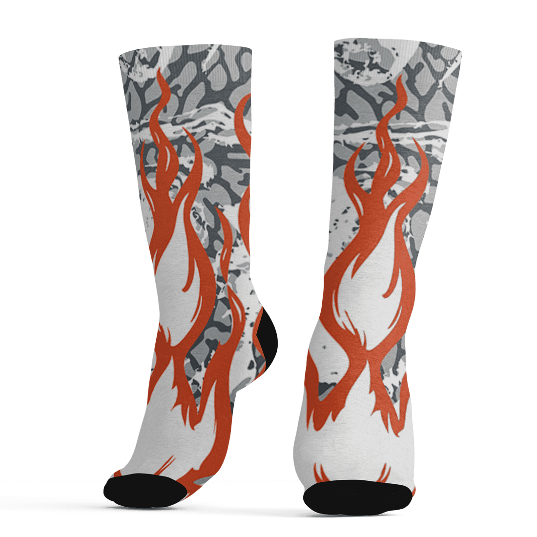 Georgia Peach 3s Socks Match BER Burn Fear 3D All-Over Print - NastyJamz
