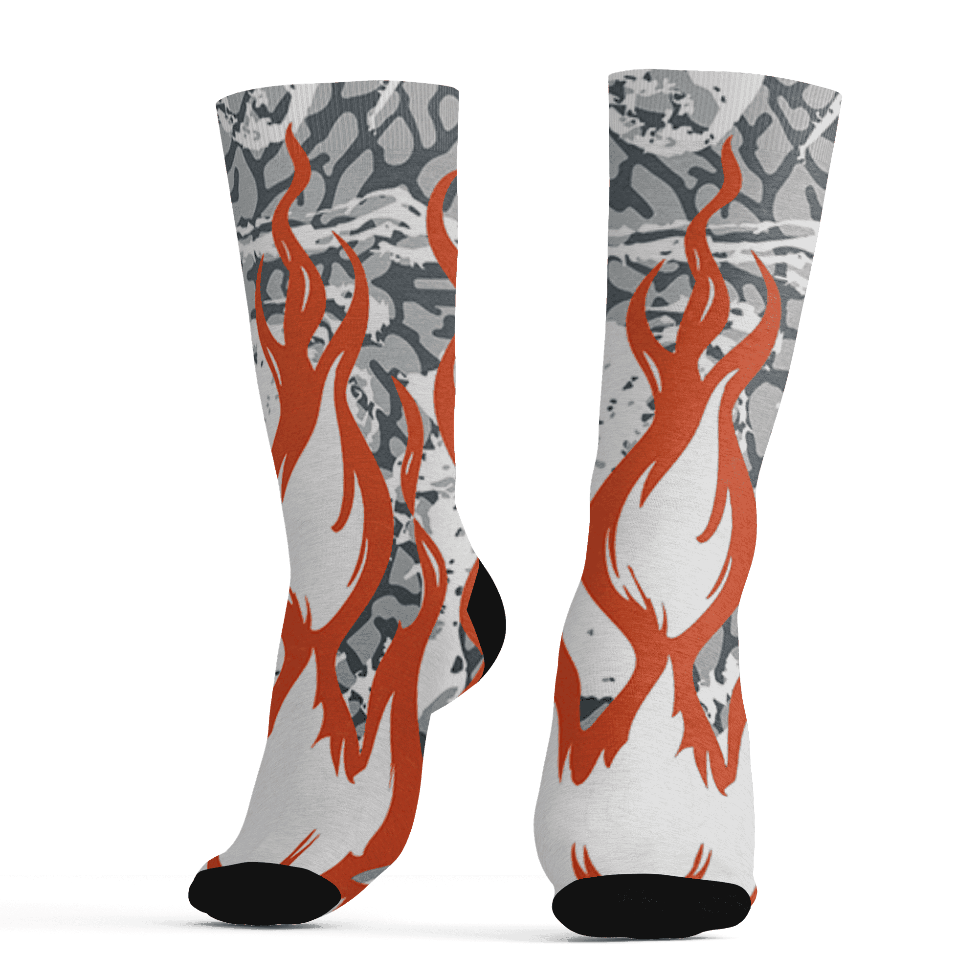 Georgia Peach 3s Socks Match BER Burn Fear 3D All-Over Print - NastyJamz