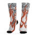 Georgia Peach 3s Socks Match BER Burn Fear 3D All-Over Print - NastyJamz