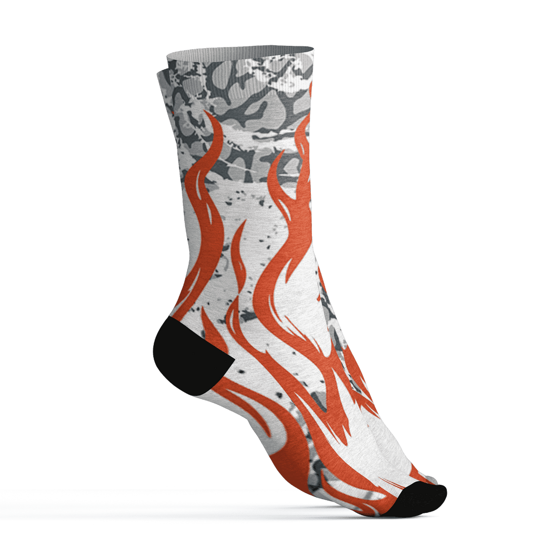 Georgia Peach 3s Socks Match BER Burn Fear 3D All-Over Print - NastyJamz