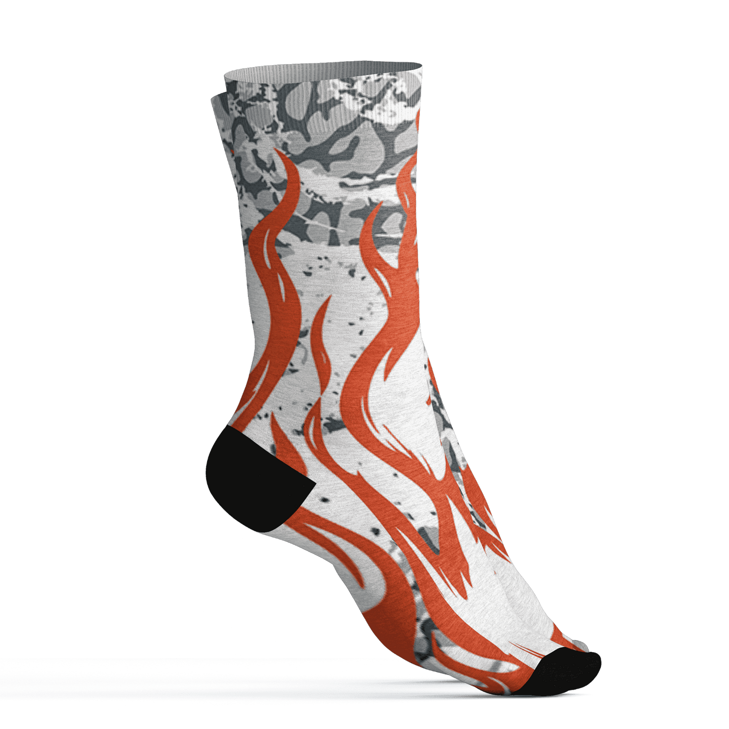 Georgia Peach 3s Socks Match BER Burn Fear 3D All-Over Print - NastyJamz