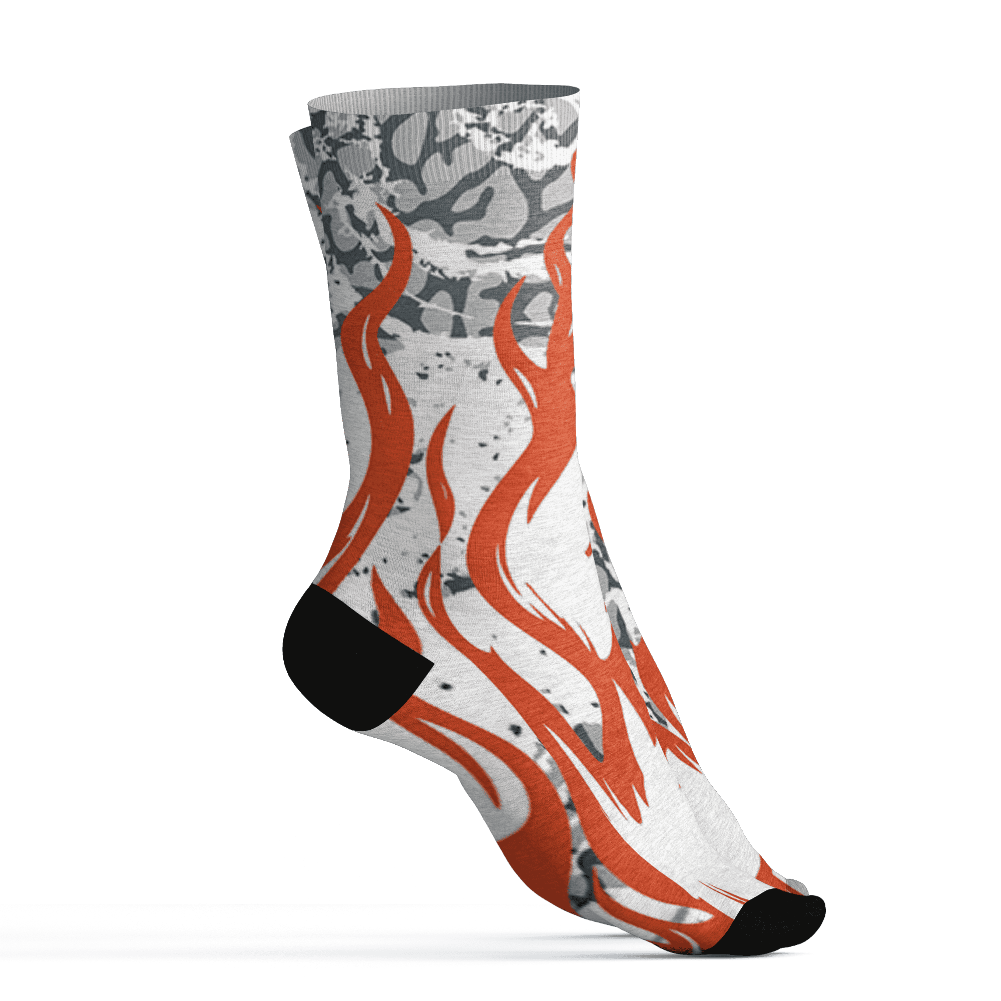 Georgia Peach 3s Socks Match BER Burn Fear 3D All-Over Print - NastyJamz