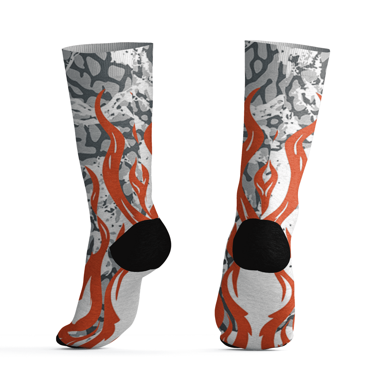 Georgia Peach 3s Socks Match BER Burn Fear 3D All-Over Print - NastyJamz