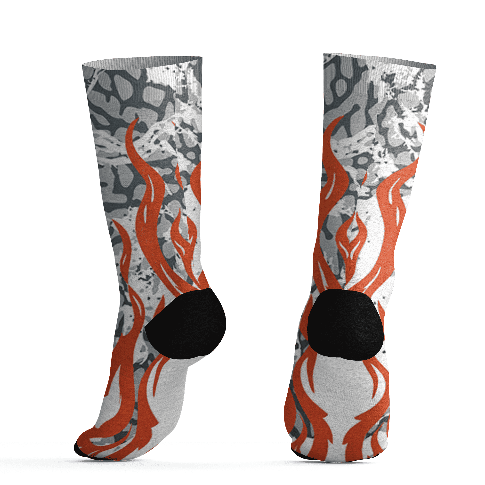 Georgia Peach 3s Socks Match BER Burn Fear 3D All-Over Print - NastyJamz