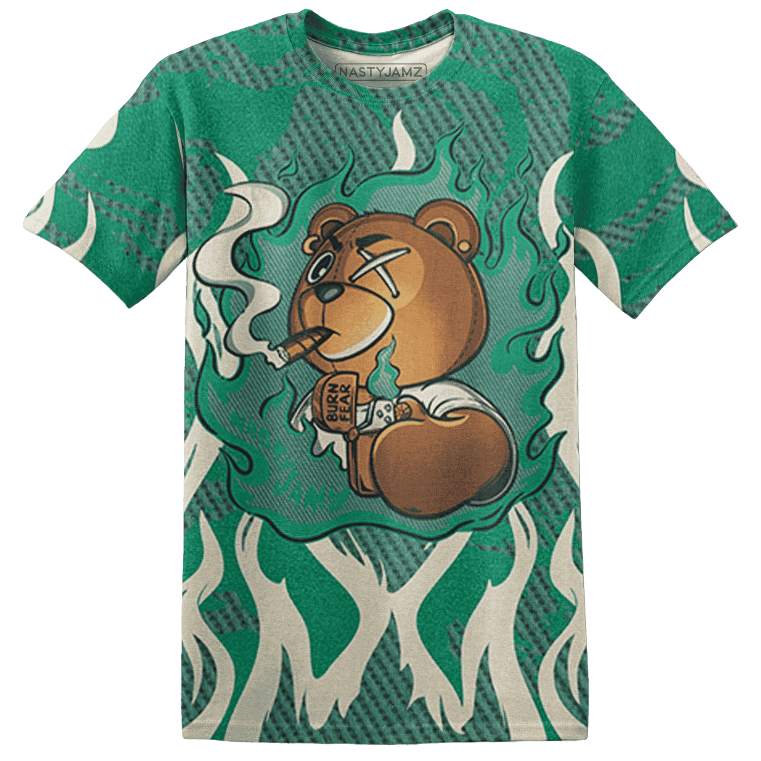 Nina CN Abney 3s T Shirt Match BER Burn Fear 3D All-Over Print - NastyJamz