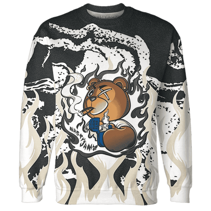Quaiii 54 3s Sweatshirt Match BER Burn Fear 3D All-Over Print - NastyJamz
