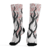 Red Stardust 3s Socks Match BER Burn Fear 3D All-Over Print - NastyJamz