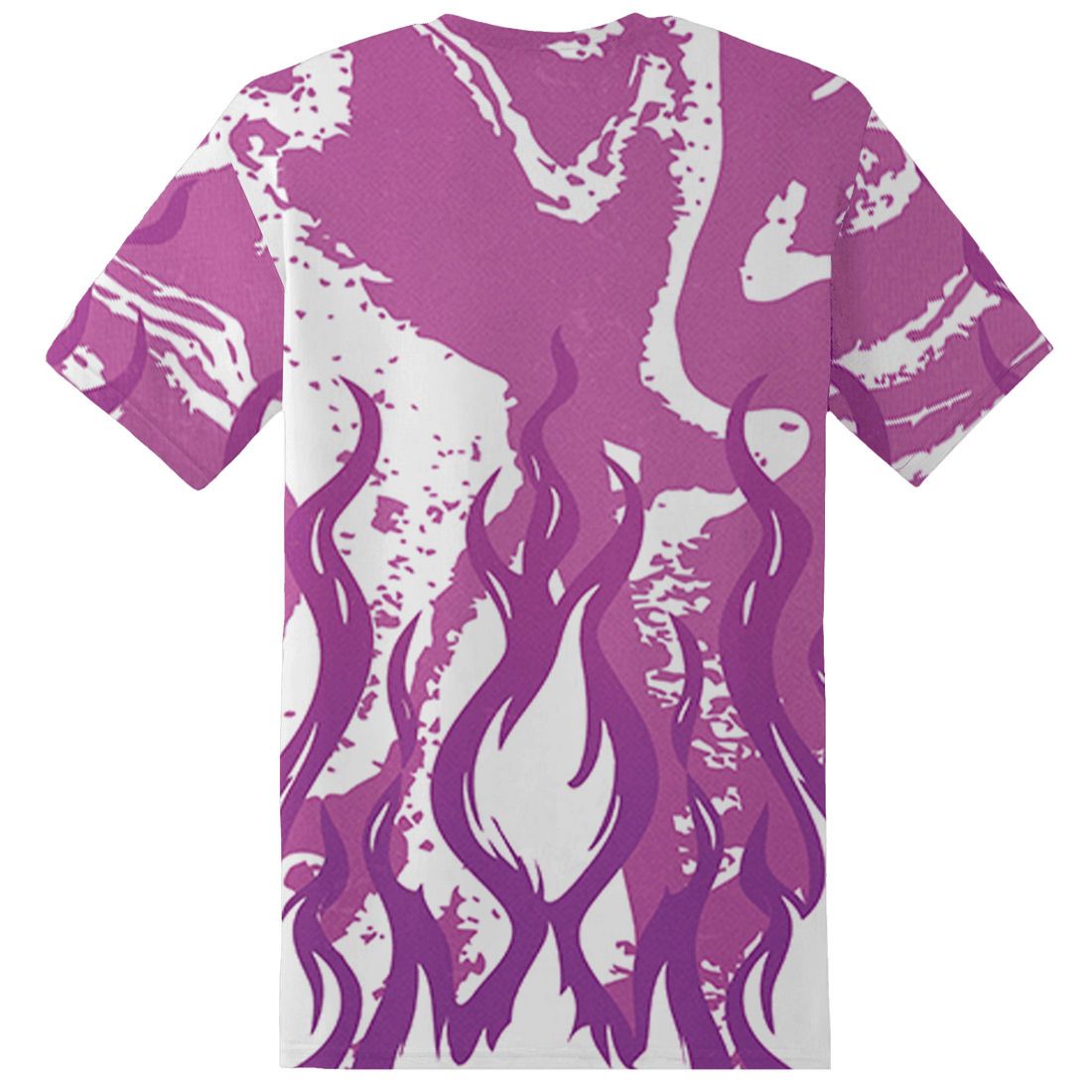 GS Hyper Violet 4s T Shirt Match BER Burn Fear 3D All-Over Print - NastyJamz