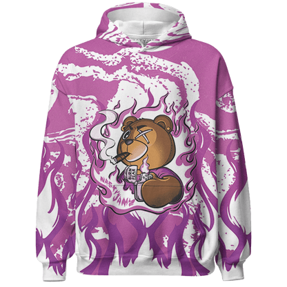 GS Hyper Violet 4s Hoodie Match BER Burn Fear 3D All-Over Print - NastyJamz