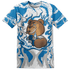 Industrial Blue 4s T Shirt Match BER Burn Fear 3D All-Over Print - NastyJamz
