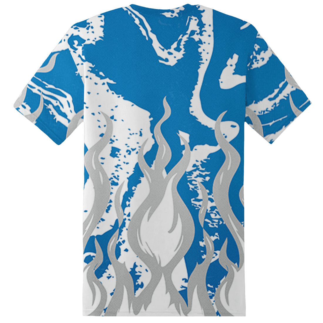 Industrial Blue 4s T Shirt Match BER Burn Fear 3D All-Over Print - NastyJamz