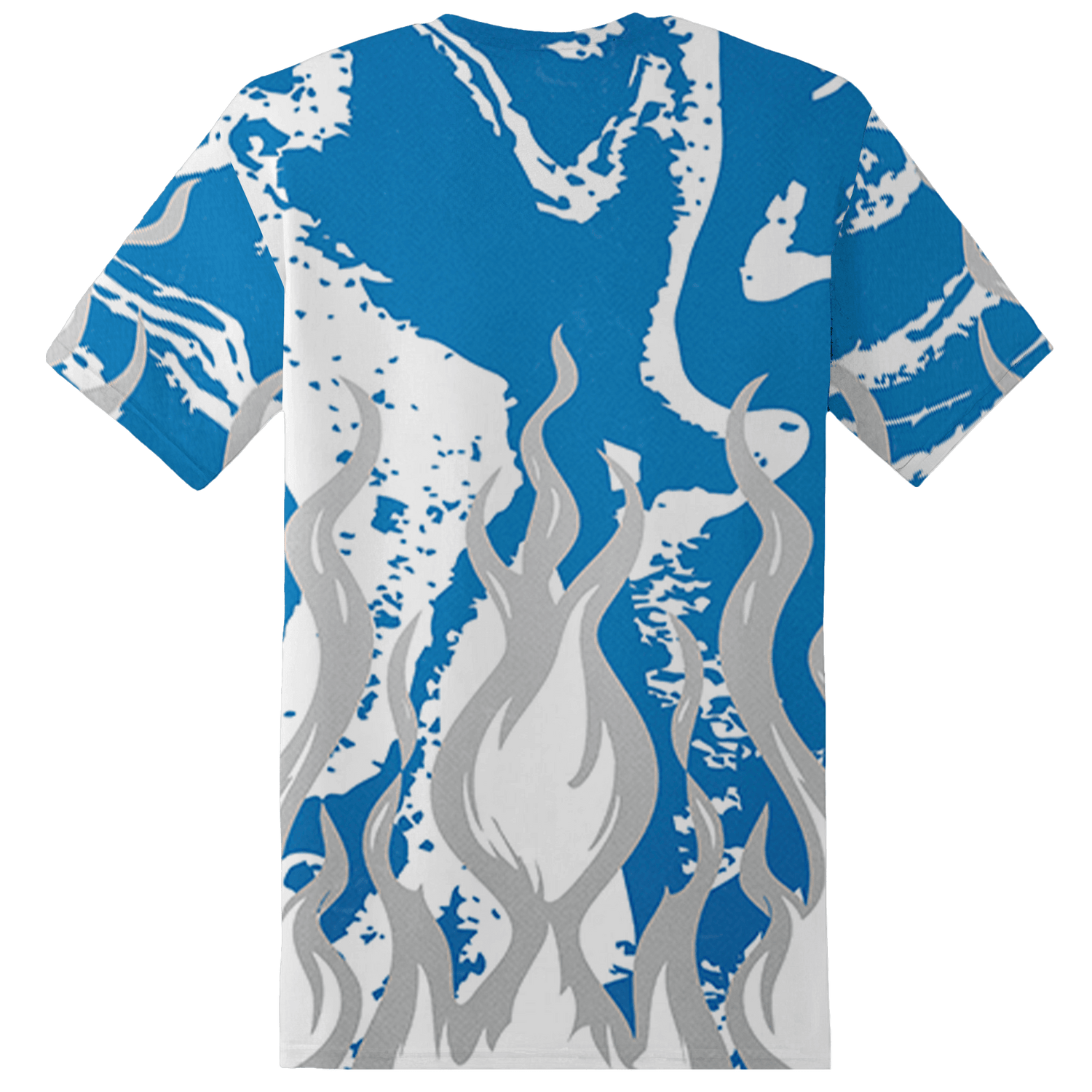 Industrial Blue 4s T Shirt Match BER Burn Fear 3D All-Over Print - NastyJamz