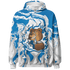 Industrial Blue 4s Hoodie Match BER Burn Fear 3D All-Over Print - NastyJamz