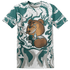 Oxidized Green 4s T Shirt Match BER Burn Fear 3D All-Over Print - NastyJamz