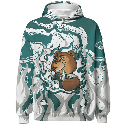 Oxidized Green 4s Hoodie Match BER Burn Fear 3D All-Over Print - NastyJamz