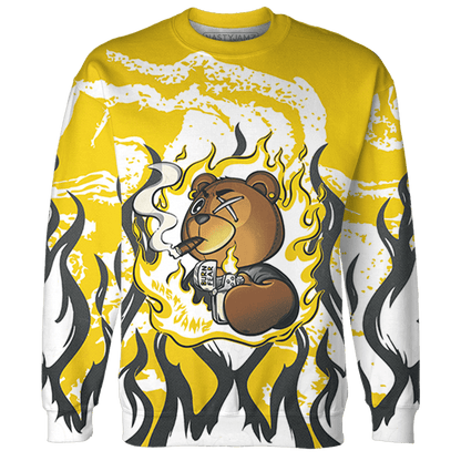 Vivid Sulfur 4s Sweatshirt Match BER Burn Fear 3D All-Over Print - NastyJamz