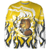 Vivid Sulfur 4s Sweatshirt Match BER Burn Fear 3D All-Over Print - NastyJamz