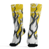 Vivid Sulfur 4s Socks Match BER Burn Fear 3D All-Over Print - NastyJamz