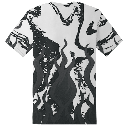 White-Thunder-4s-T-Shirt-Match-BER-Burn-Fear-3D