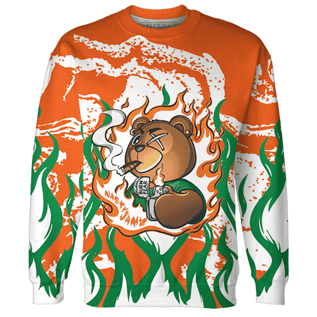 MAM Hurricanes 5s Sweatshirt Match BER Burn Fear 3D All-Over Print - NastyJamz