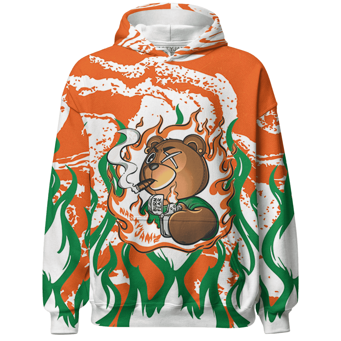 MAM Hurricanes 5s Hoodie Match BER Burn Fear 3D All-Over Print - NastyJamz