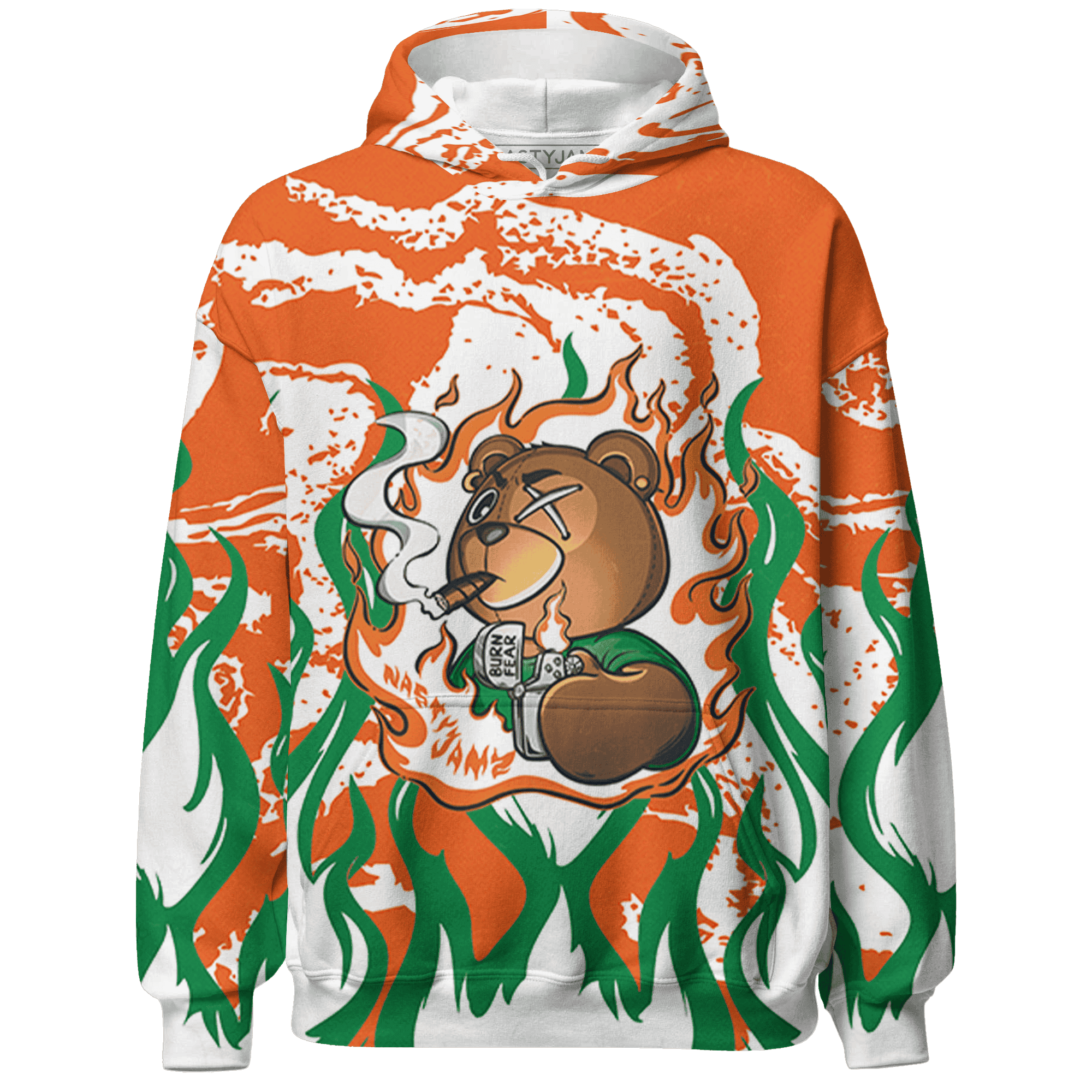 MAM Hurricanes 5s Hoodie Match BER Burn Fear 3D All-Over Print - NastyJamz