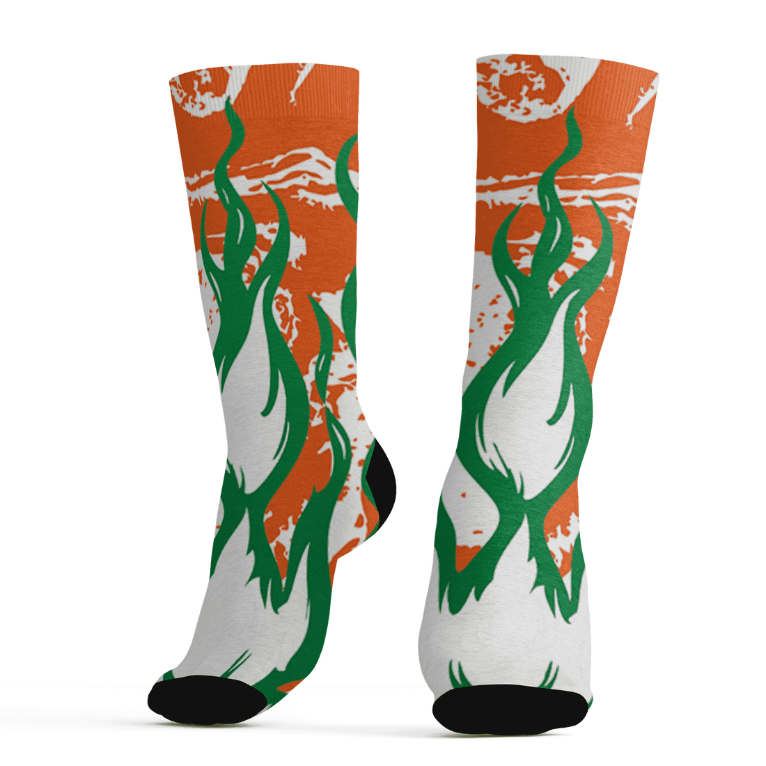 AJ 5 MAM Hurricanes Socks Match BER Burn Fear 3D All-Over Print - NastyJamz
