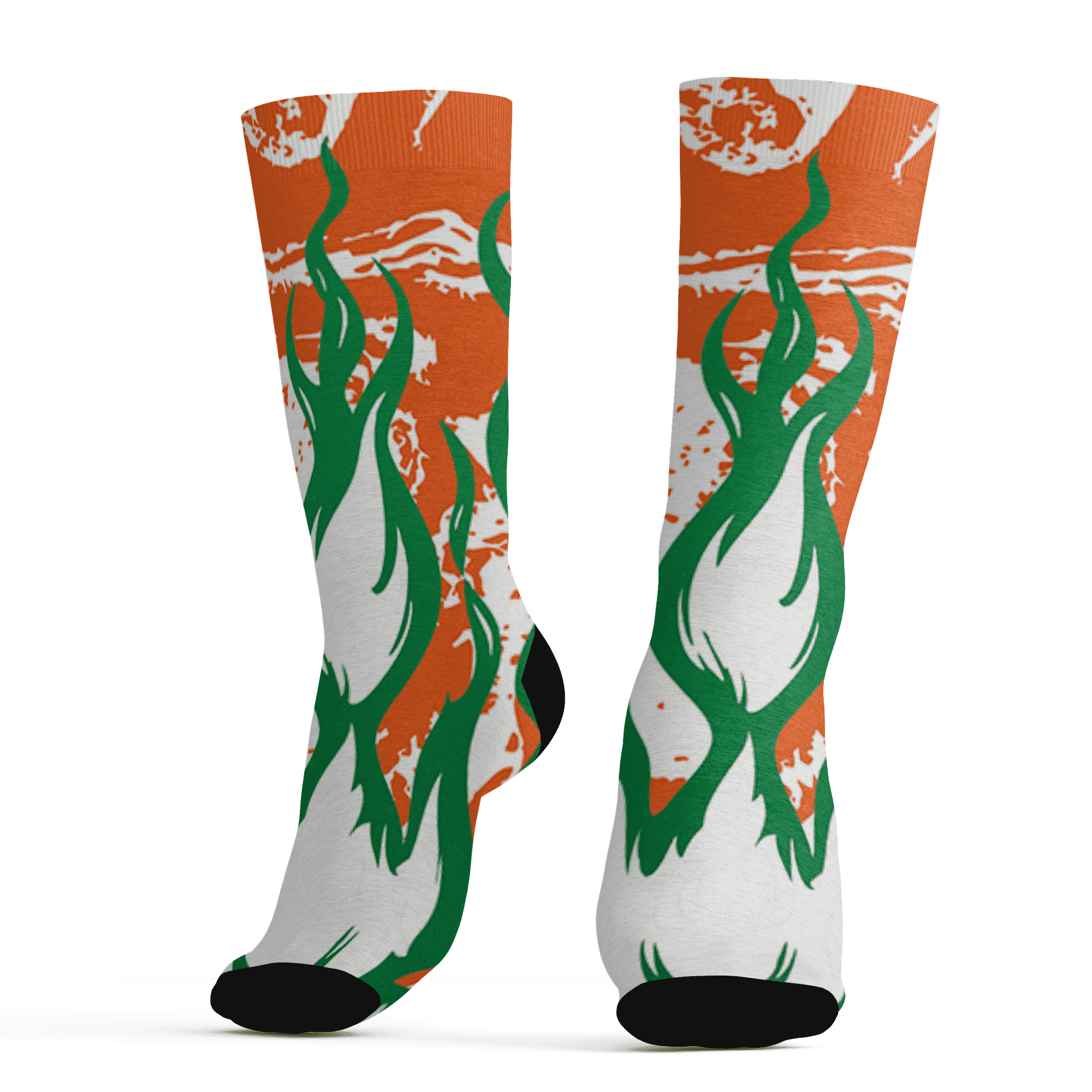 AJ 5 MAM Hurricanes Socks Match BER Burn Fear 3D All-Over Print - NastyJamz