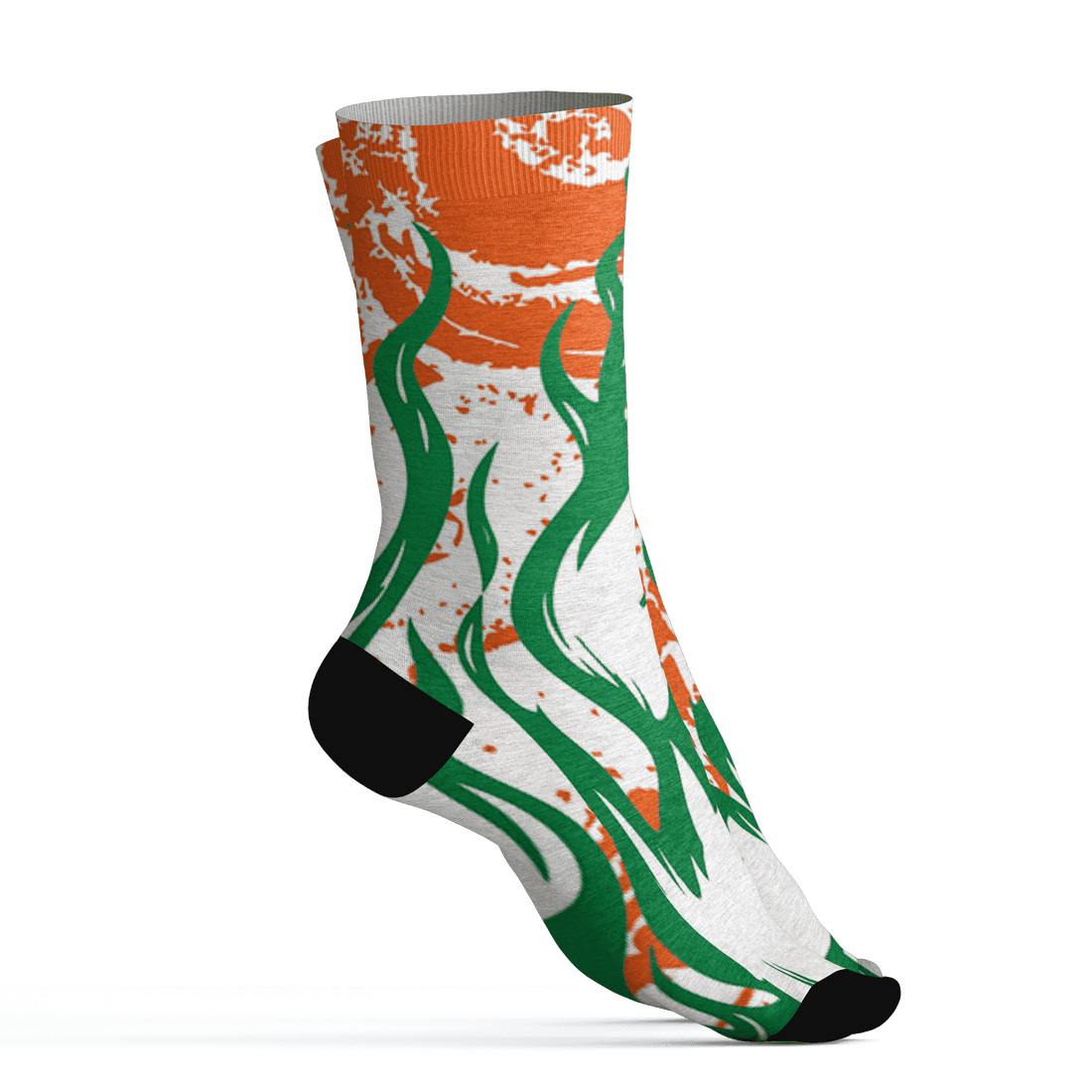AJ 5 MAM Hurricanes Socks Match BER Burn Fear 3D All-Over Print - NastyJamz