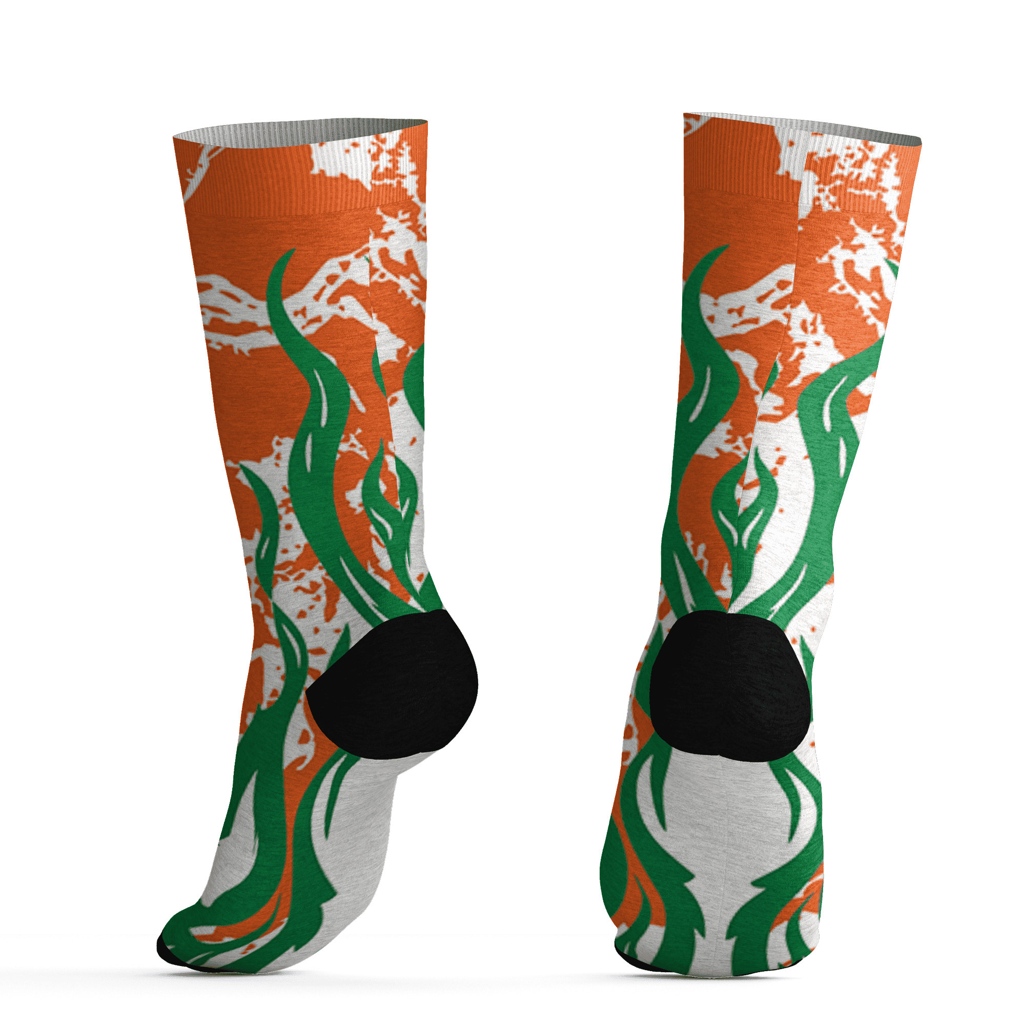 AJ 5 MAM Hurricanes Socks Match BER Burn Fear 3D All-Over Print - NastyJamz