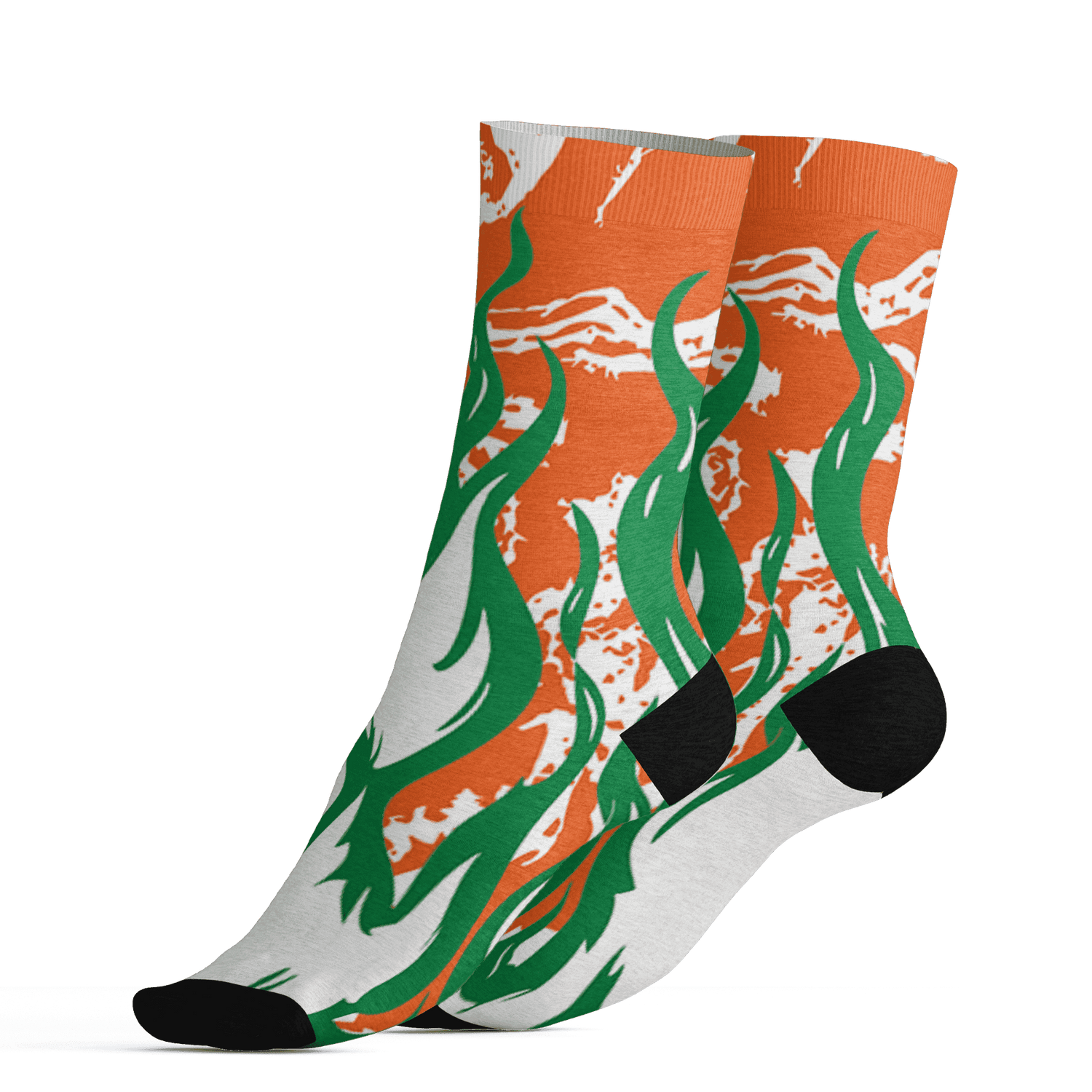 AJ 5 MAM Hurricanes Socks Match BER Burn Fear 3D All-Over Print - NastyJamz