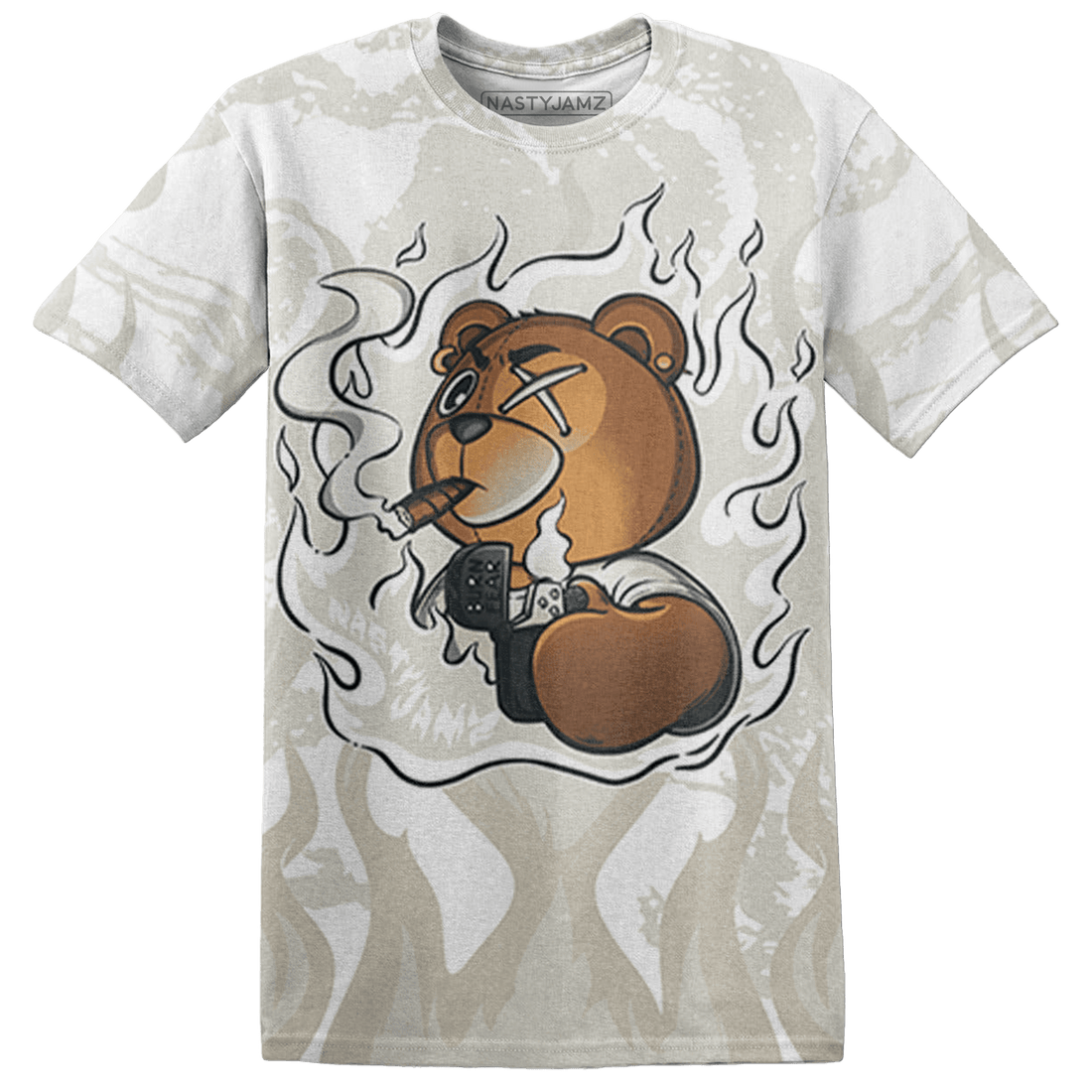 SE Sail 5s T Shirt Match BER Burn Fear 3D All-Over Print - NastyJamz
