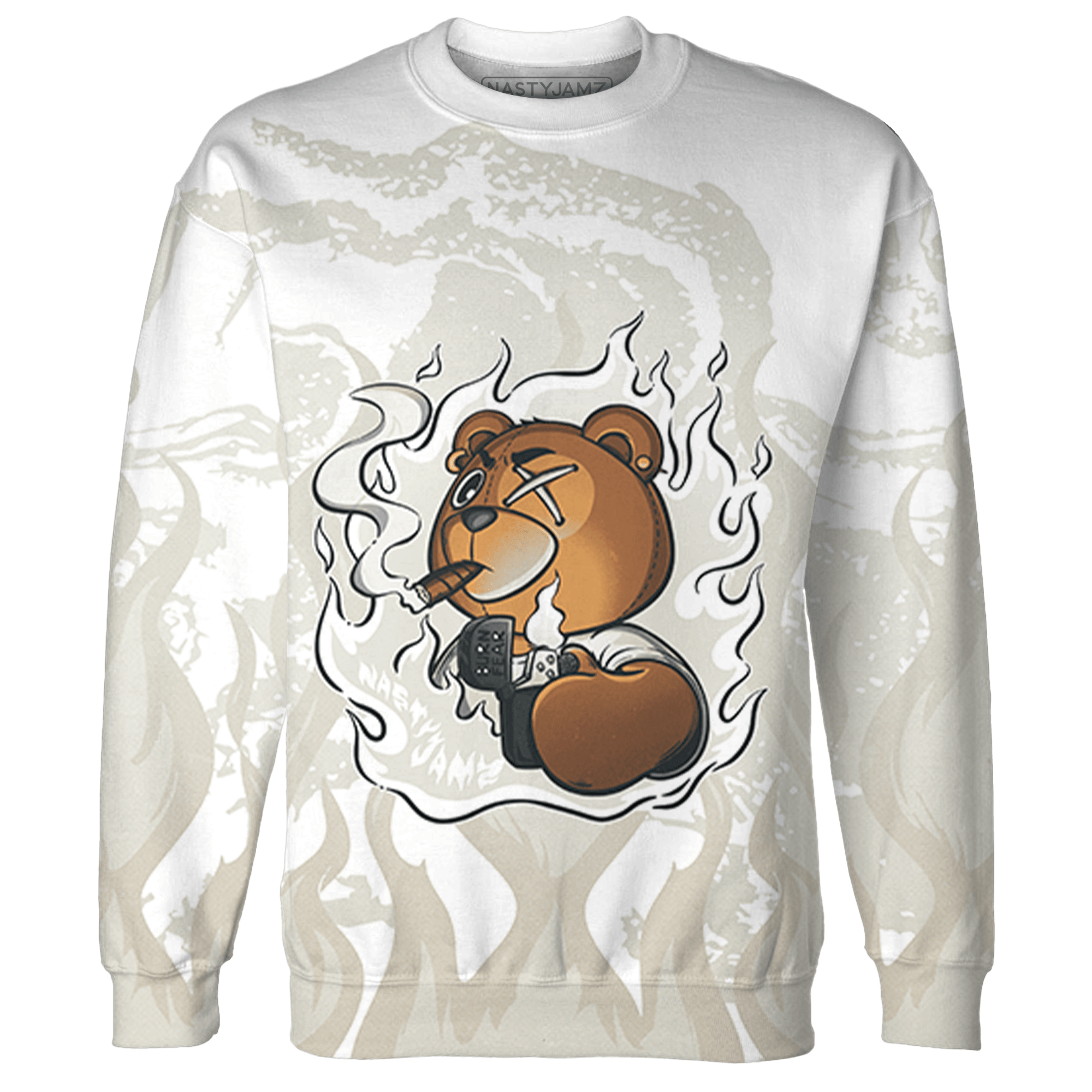 SE Sail 5s Sweatshirt Match BER Burn Fear 3D All-Over Print - NastyJamz