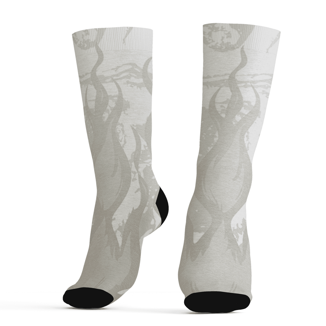 AJ 5 SE Sail Socks Match BER Burn Fear 3D All-Over Print - NastyJamz