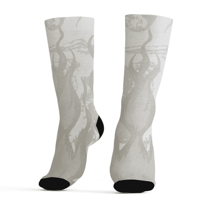 AJ 5 SE Sail Socks Match BER Burn Fear 3D All-Over Print - NastyJamz