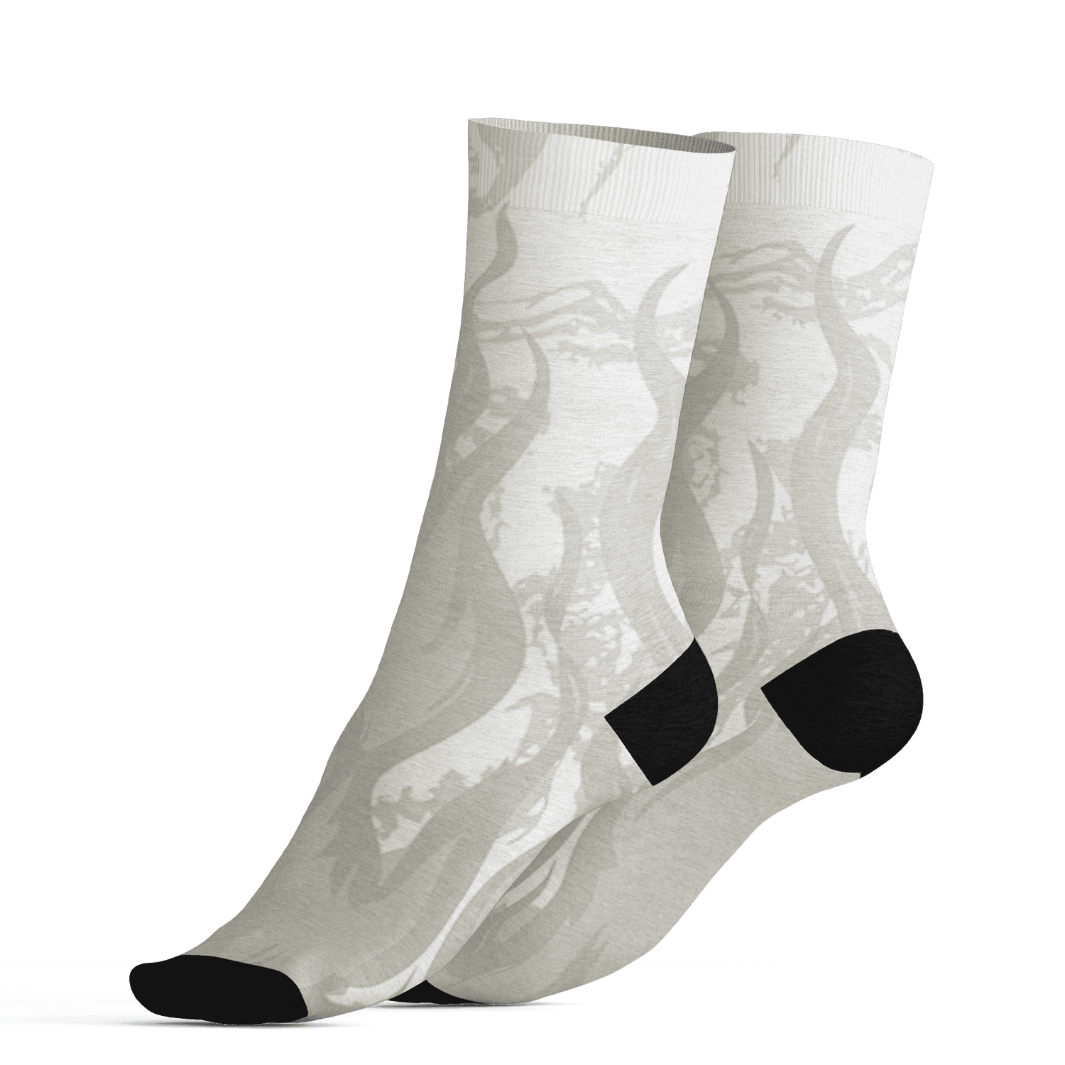 AJ 5 SE Sail Socks Match BER Burn Fear 3D All-Over Print - NastyJamz