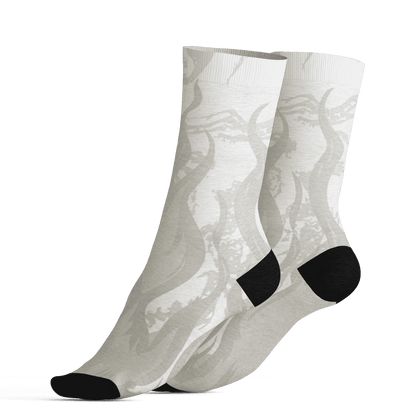 AJ 5 SE Sail Socks Match BER Burn Fear 3D All-Over Print - NastyJamz