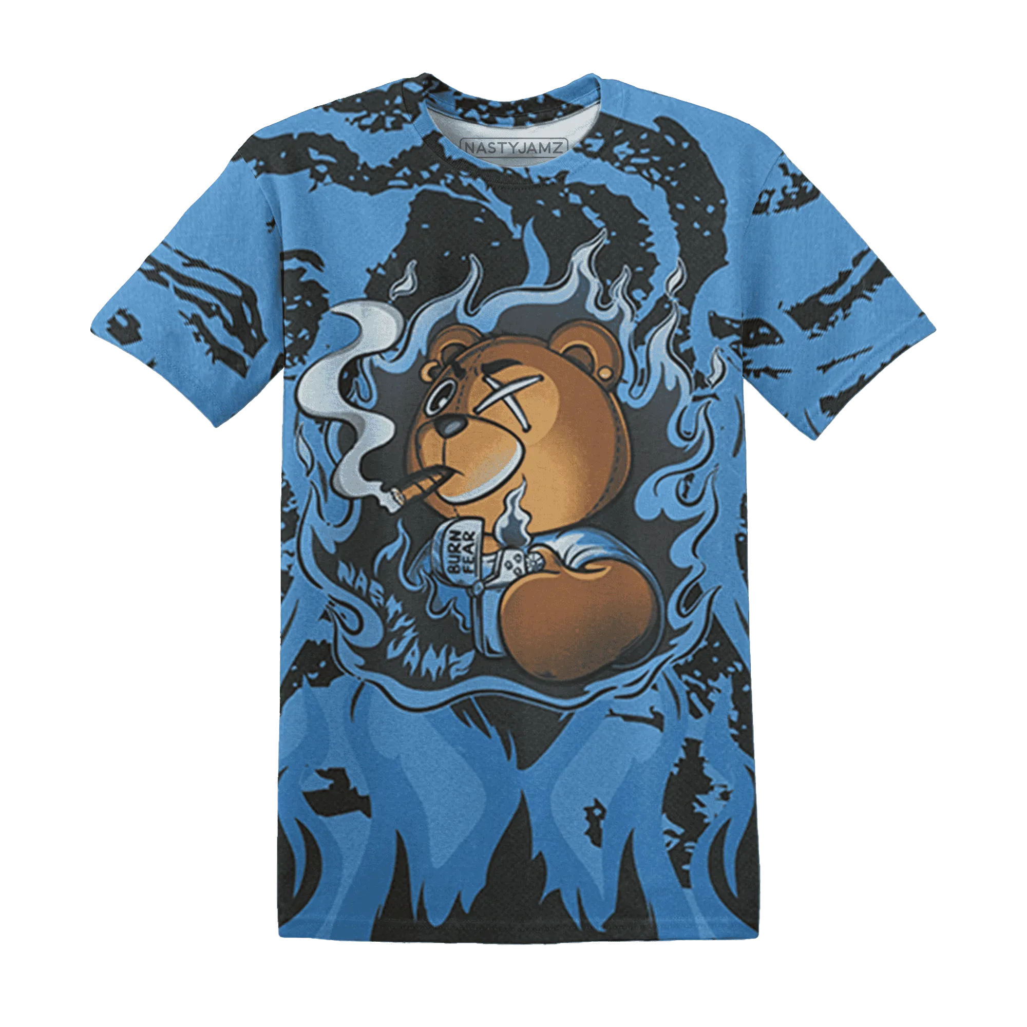 AM-Plus-Black-Univercitii-Blue-T-Shirt-Match-BER-Burn-Fear-3D