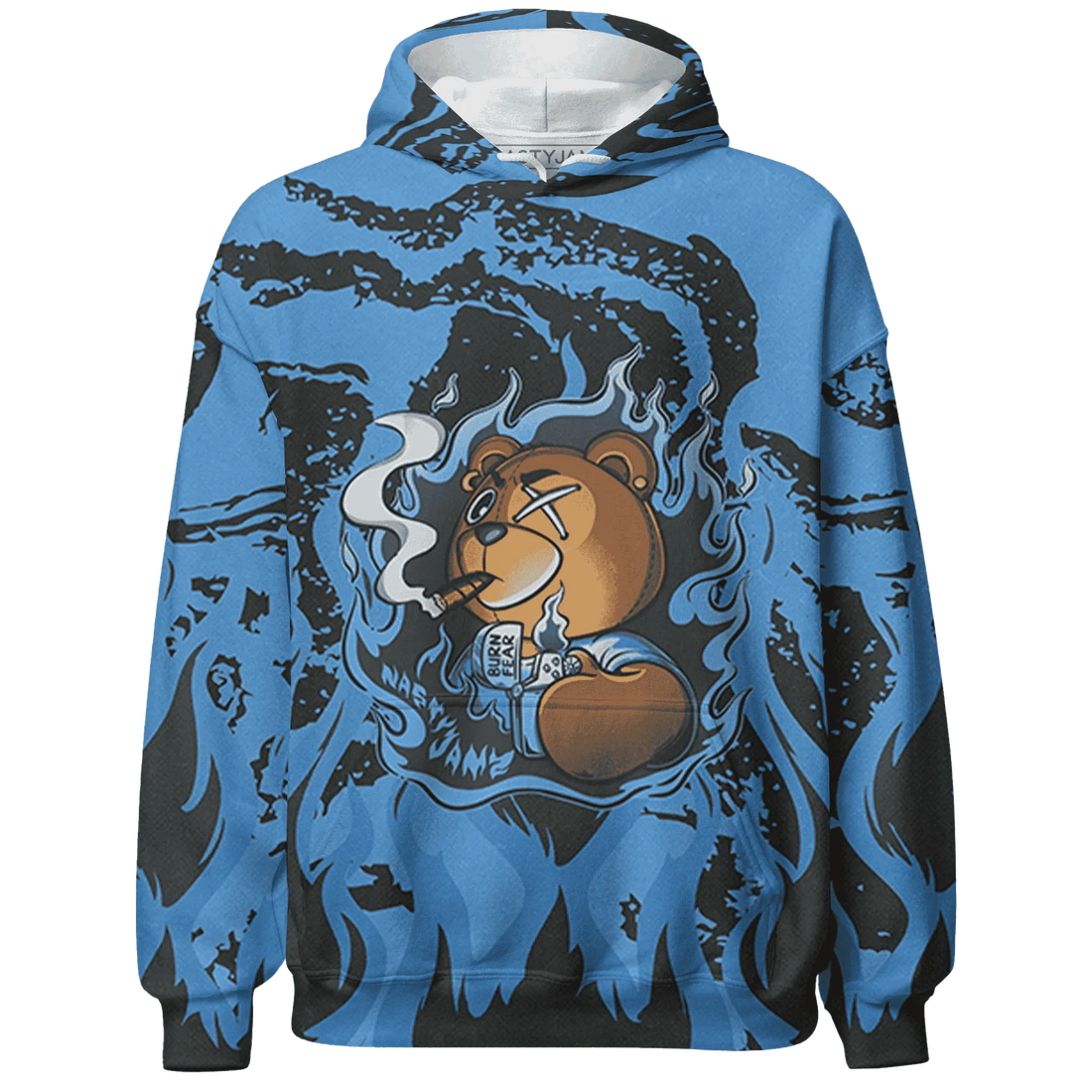 AM-Plus-Black-Univercitii-Blue-Hoodie-Match-BER-Burn-Fear-3D