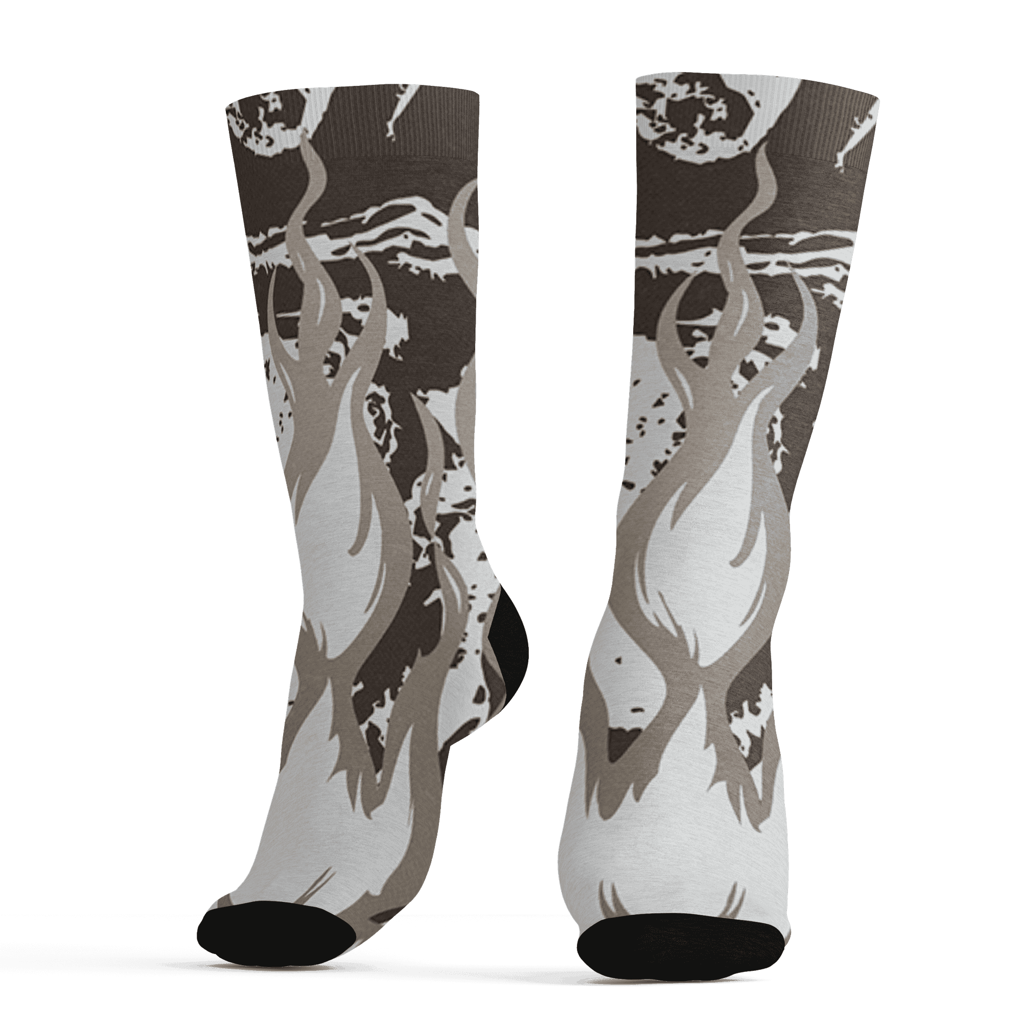 Dunk Low Baroque Brown Socks Match BER Burn Fear 3D All-Over Print - NastyJamz