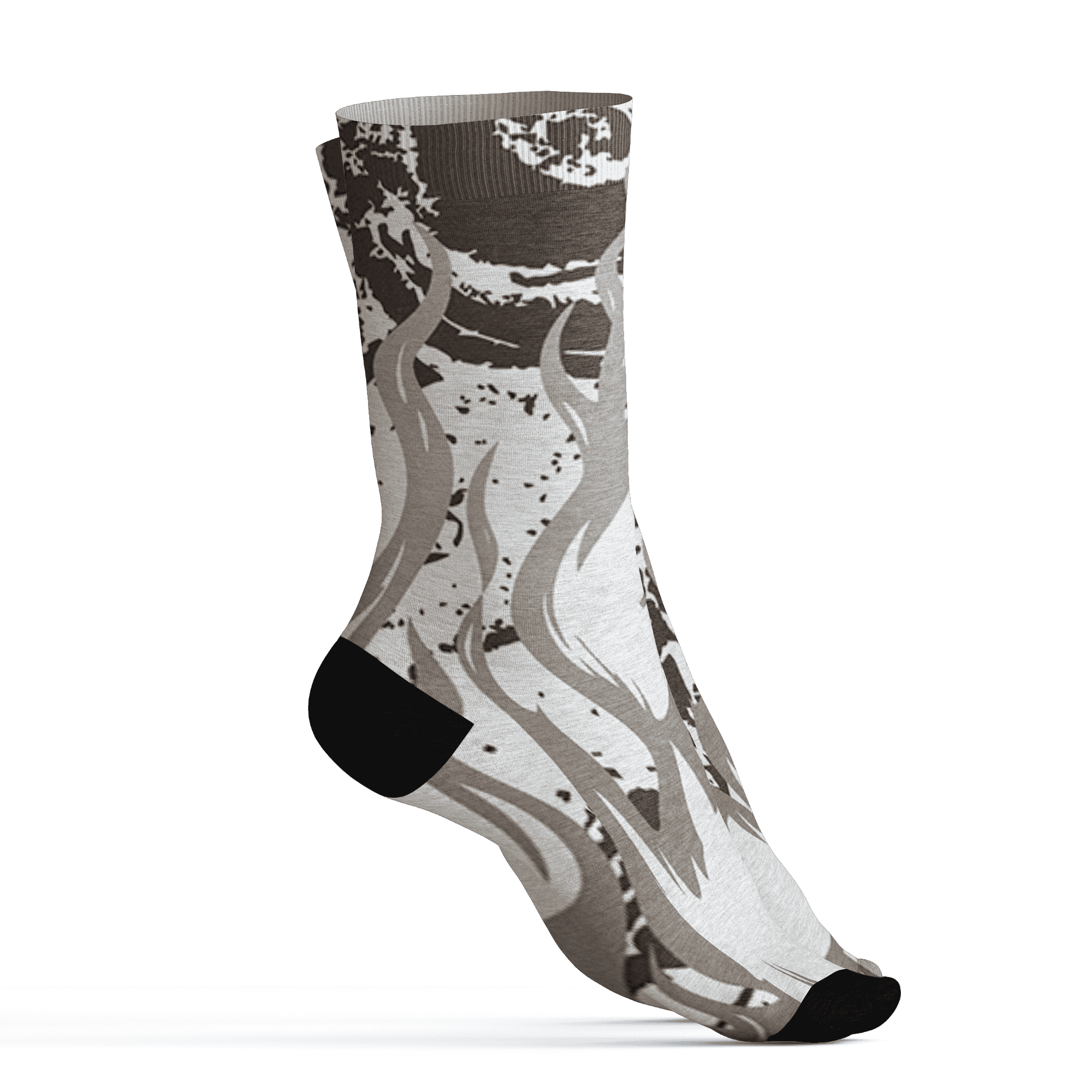 Dunk Low Baroque Brown Socks Match BER Burn Fear 3D All-Over Print - NastyJamz