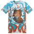 Dunk Low Dolphins T Shirt Match BER Burn Fear 3D All-Over Print - NastyJamz