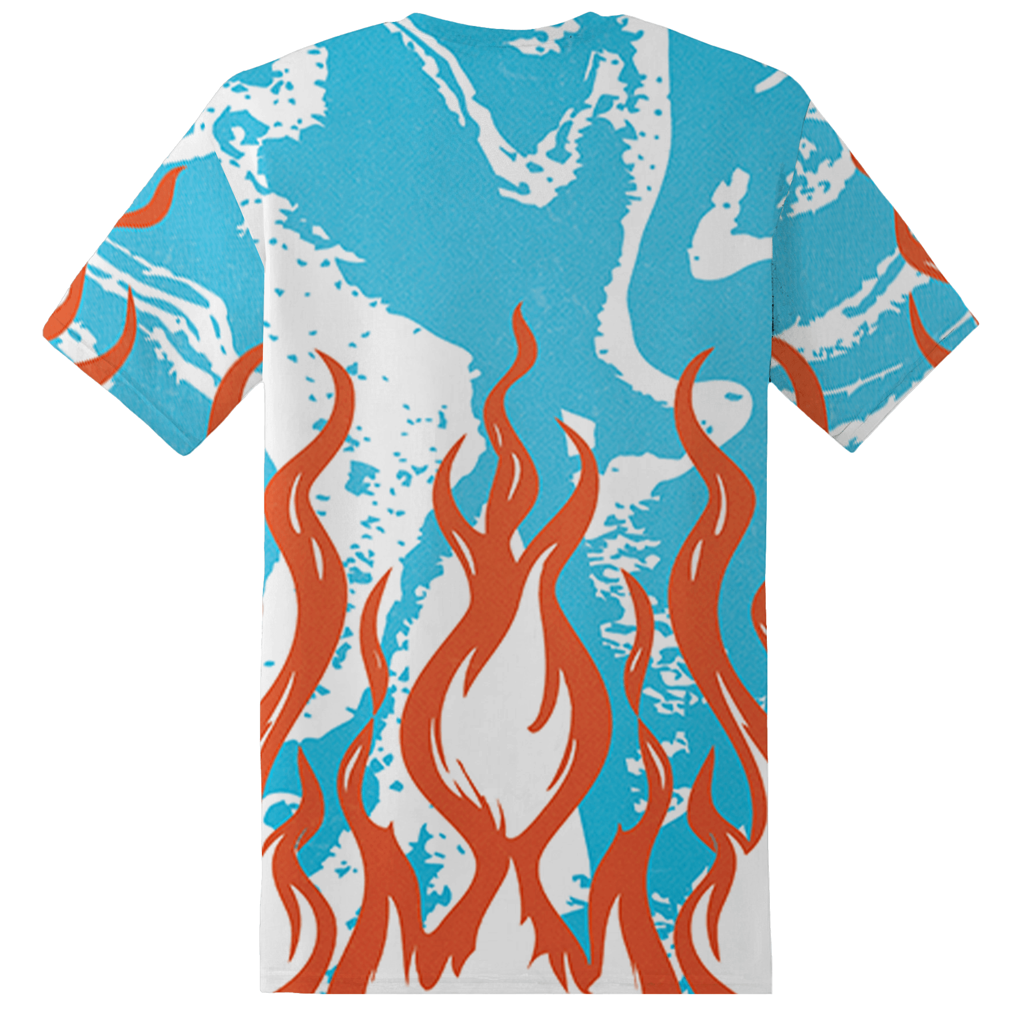 Dunk Low Dolphins T Shirt Match BER Burn Fear 3D All-Over Print - NastyJamz